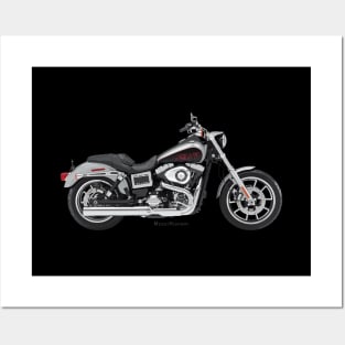 Harley-Davidson Dyna Low Rider silver, s Posters and Art